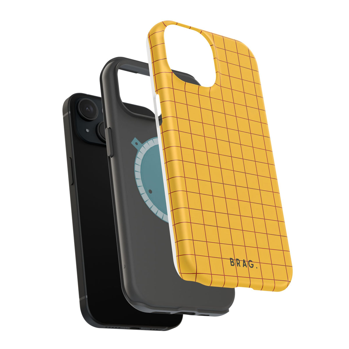 Cheese Grid Magnetic Impact-Resistant Phone Case