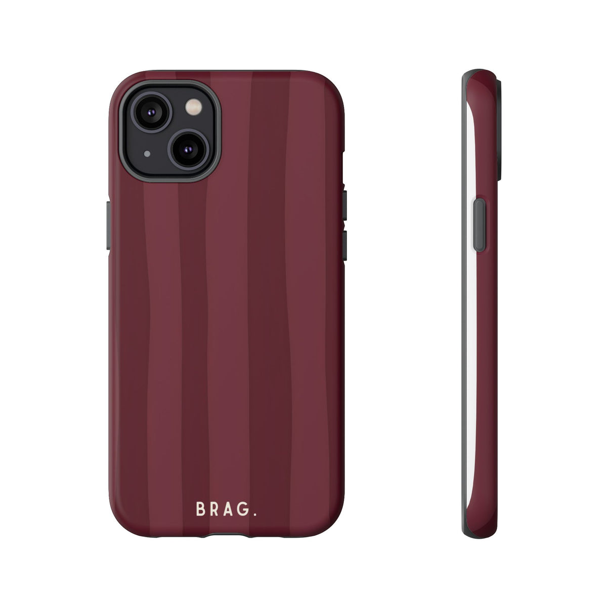 Dark Cherry Tough Phone Case – Shockproof Protective iPhone Cover