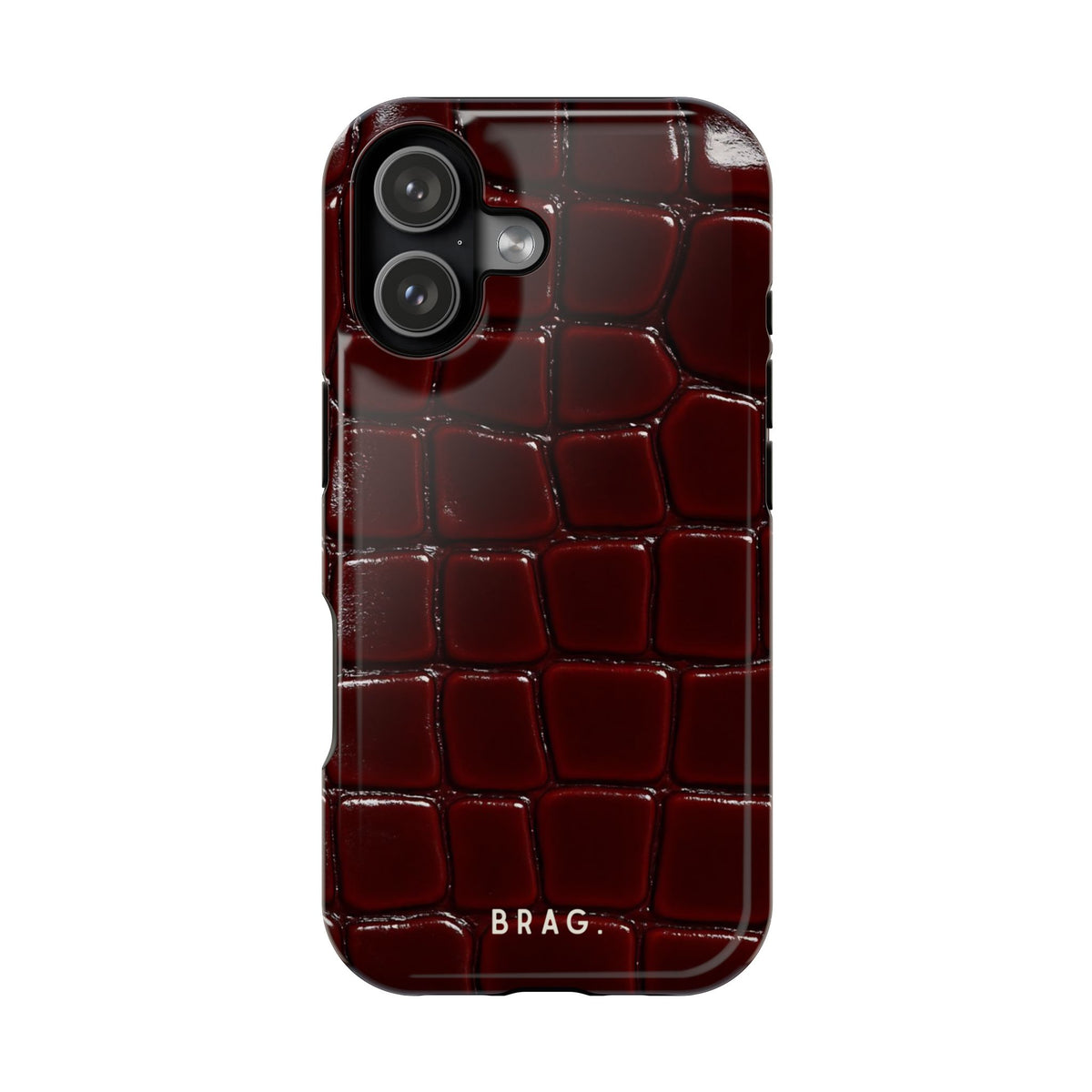Cherry Leather Magnetic Impact-Resistant Phone Case