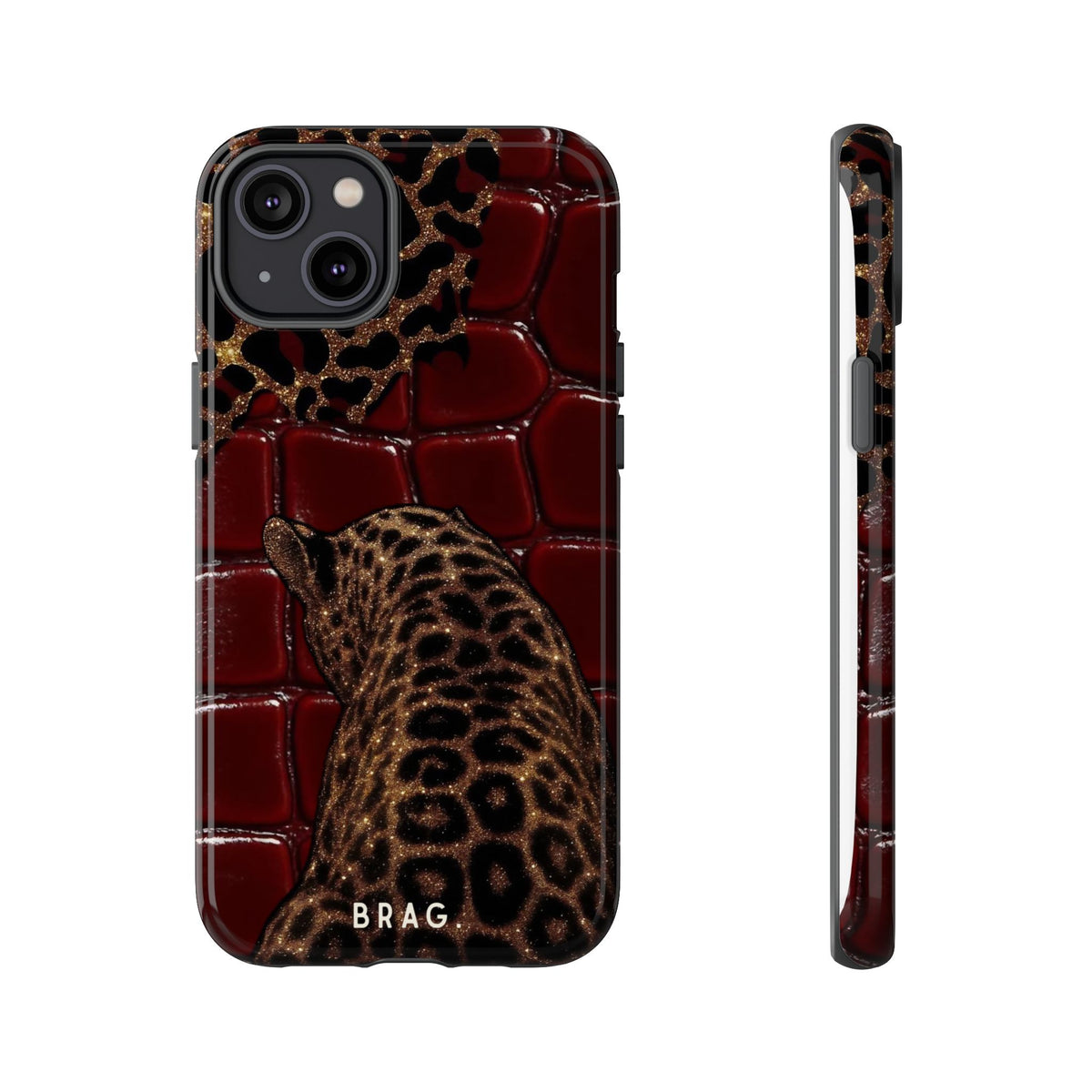Leopard Lounge Tough Phone Case – Shockproof Protective iPhone Cover