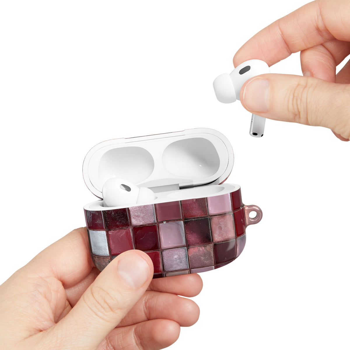 Cherry Tile AirPod Case – Slim Protective Charging Case