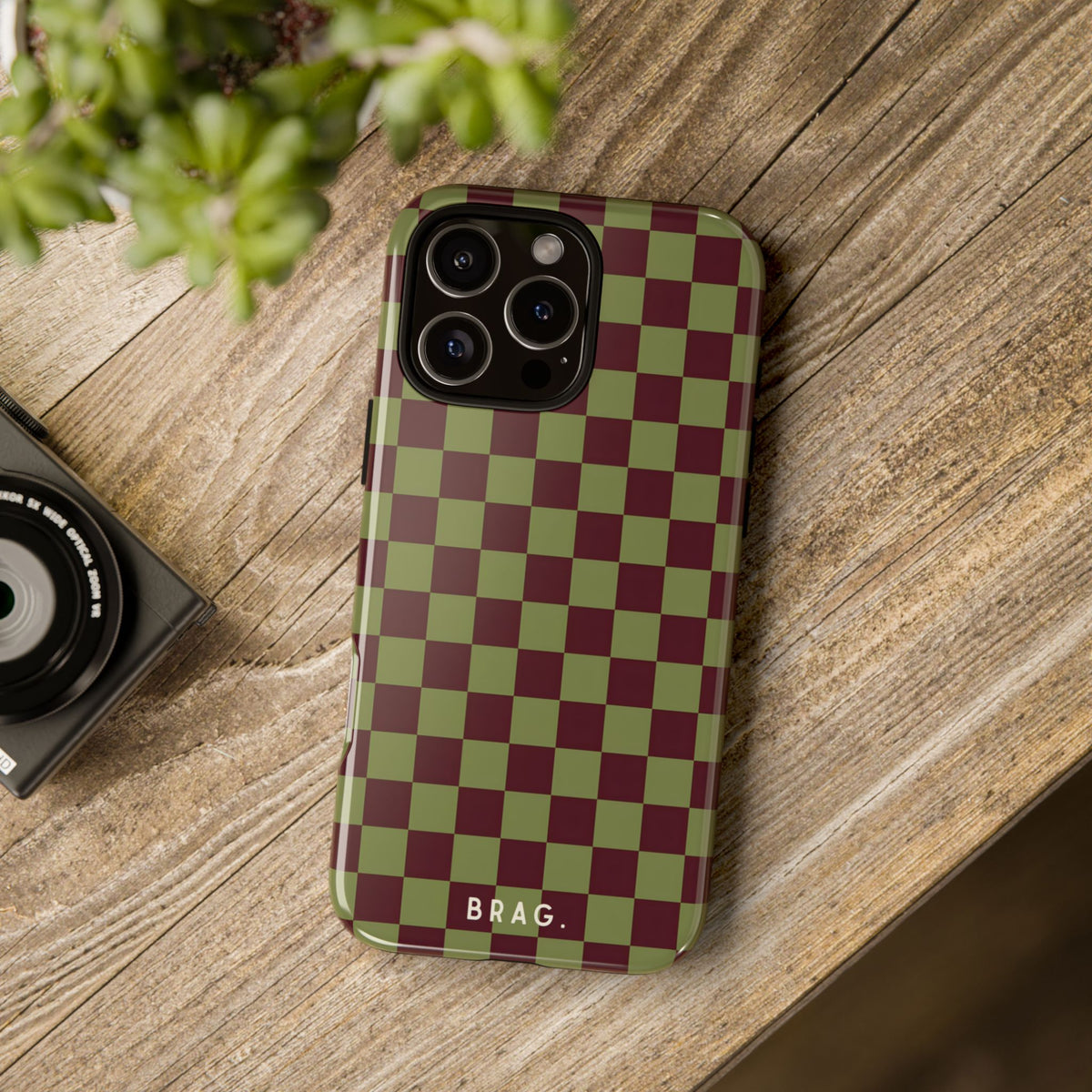 Lucky Check Tough Phone Case – Shockproof Protective iPhone Cover