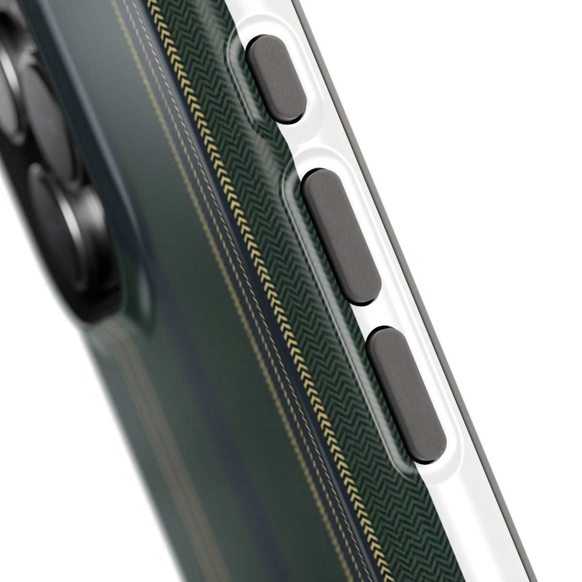 Olive Pinstripe Magnetic Impact-Resistant Phone Case
