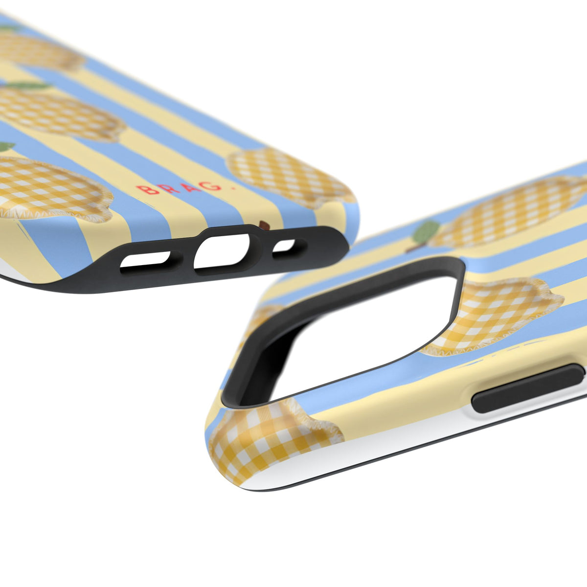 Lemon checks Magnetic Impact-Resistant Phone Case
