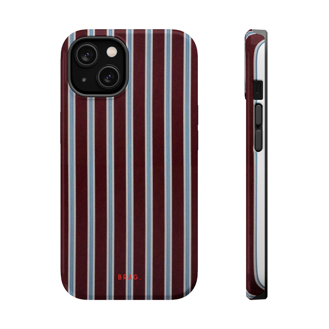 Maroon Lines Magnetic Impact-Resistant Phone Case