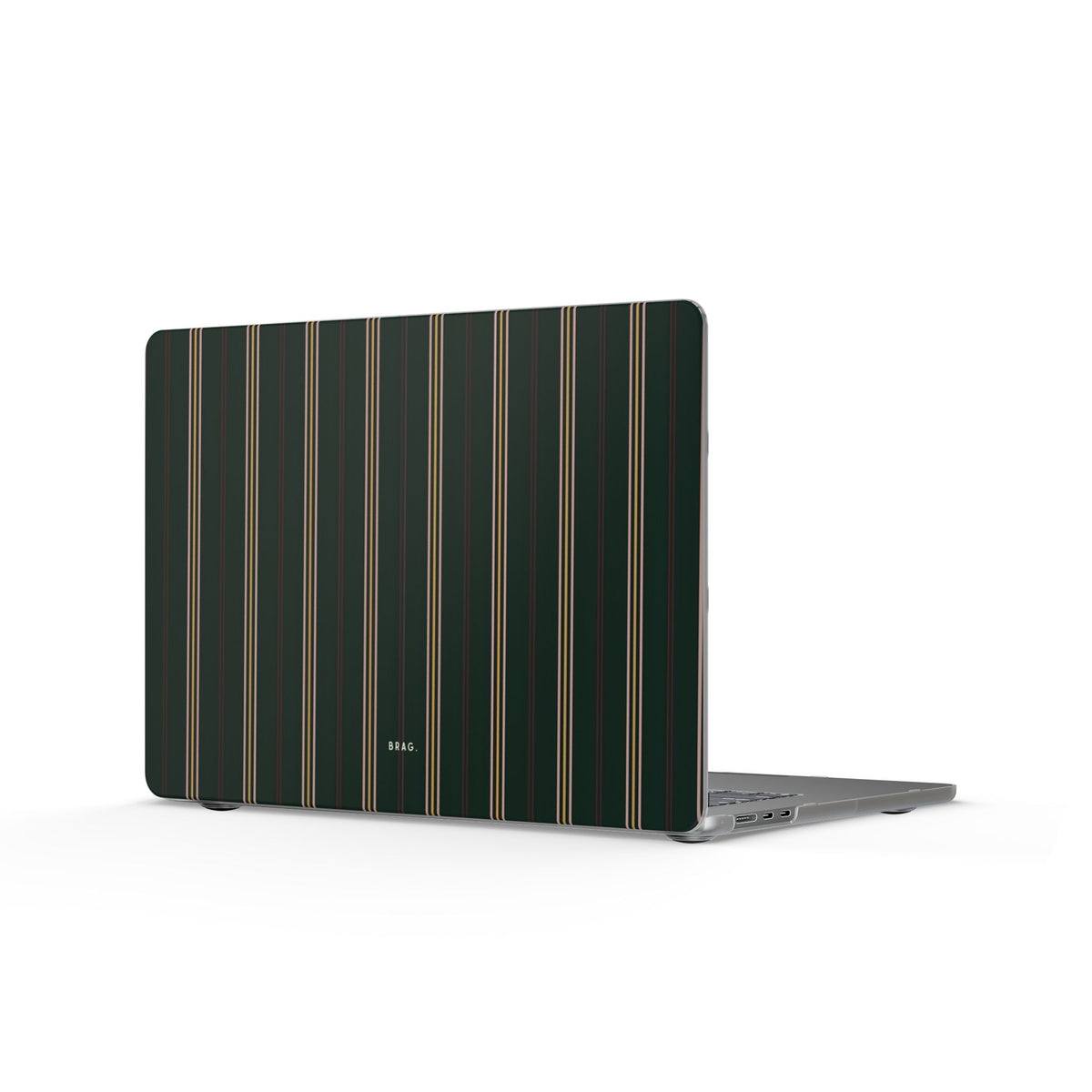 Vintage Pinstripe Matte MacBook Case — Slim Protective Laptop Cover