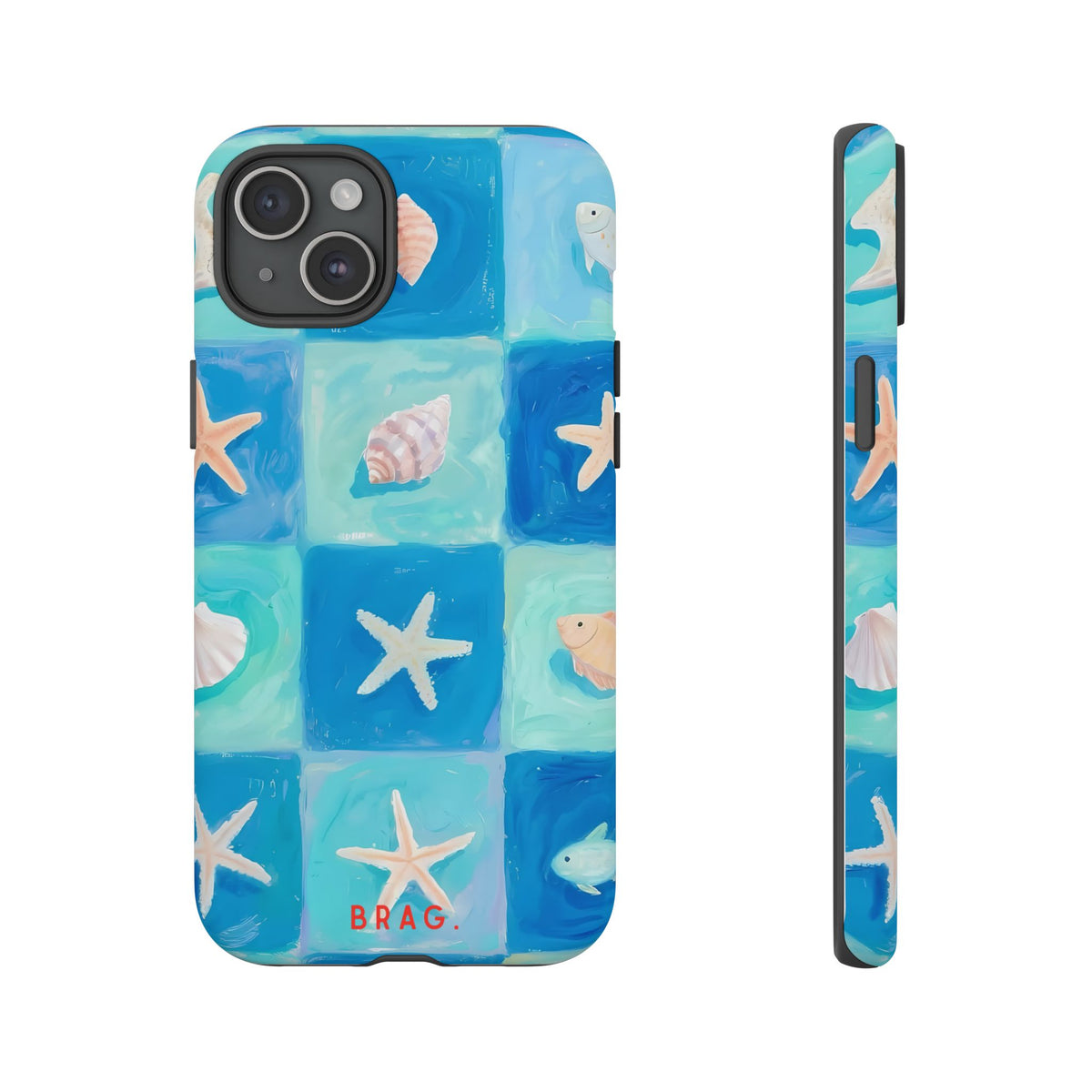 Saltwater Tiles Tough Phone Case – Shockproof Protective iPhone Cover