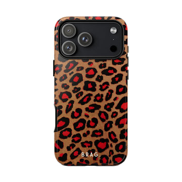 Fire Leo Leopard Tough Phone Case – Shockproof Protective iPhone Cover