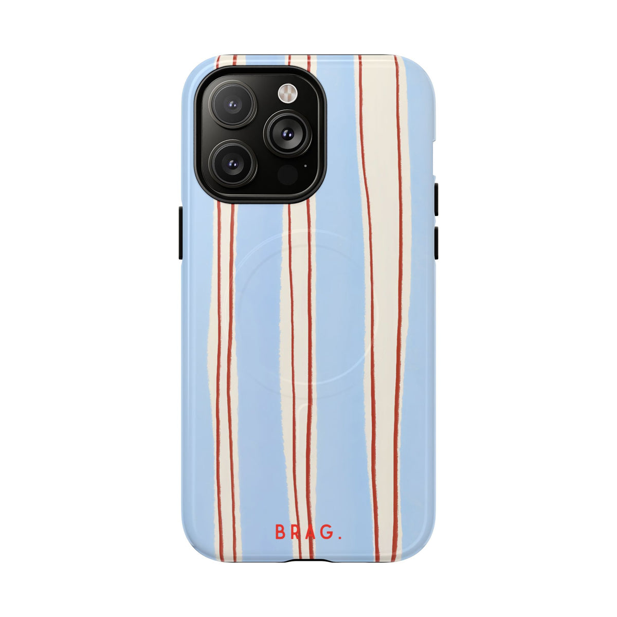 Blue Linen MagSafe Tough Phone Case — Magnetic Protective Cover