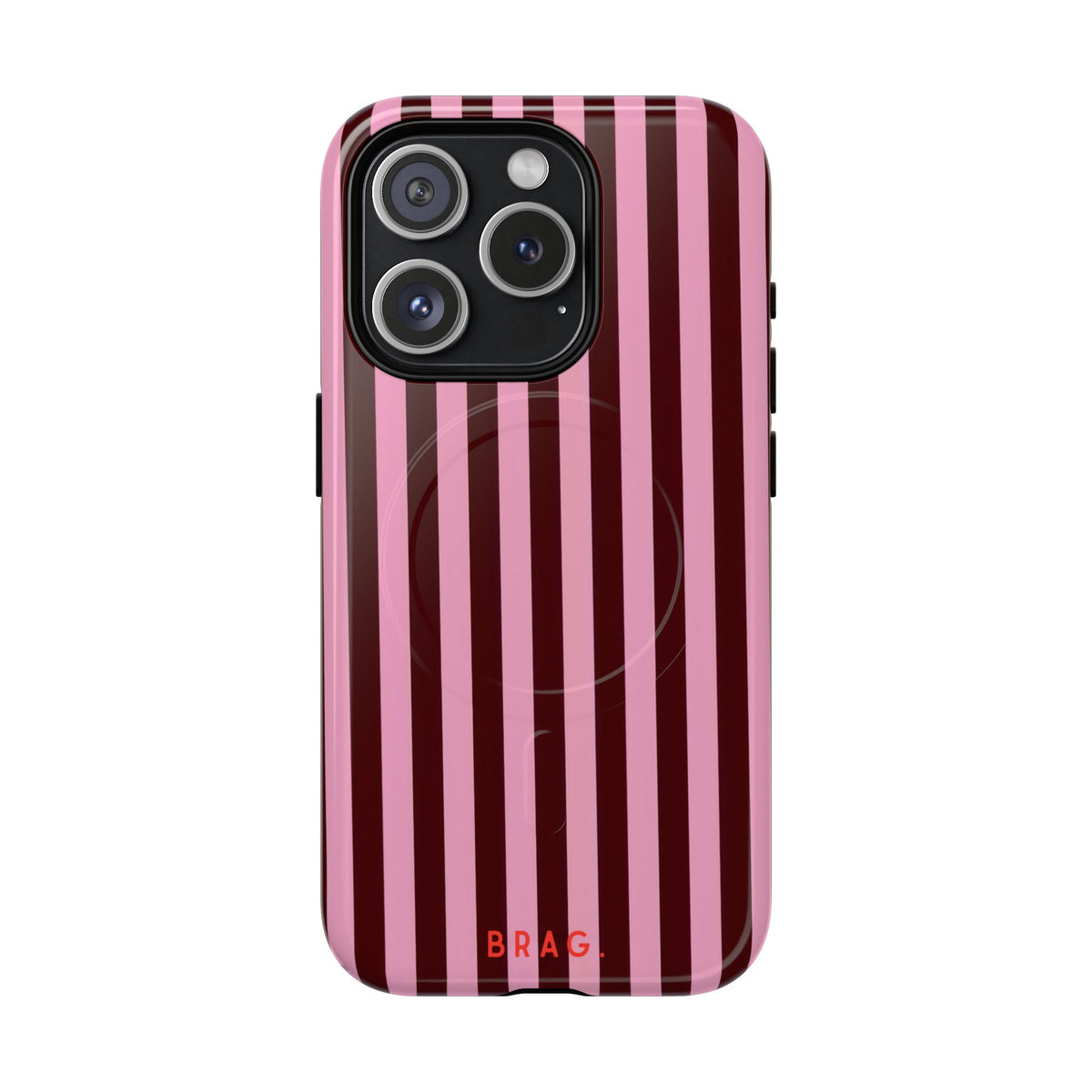 Candy Stripe MagSafe Tough Phone Case — Magnetic Protective Cover