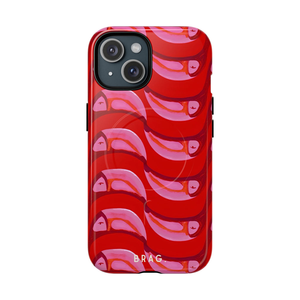 Pink Current MagSafe Tough Phone Case — Magnetic Protective Cover