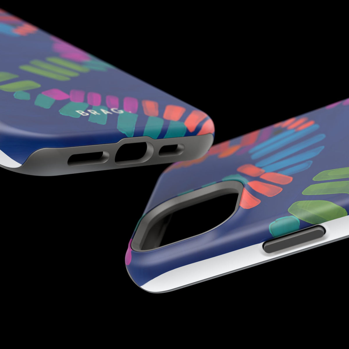 Blue Palm Magnetic Impact-Resistant Phone Case