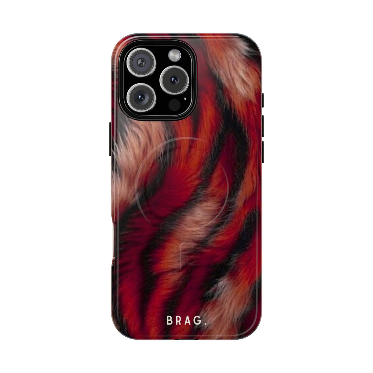 Red Rush MagSafe Tough Phone Case — Magnetic Protective Cover