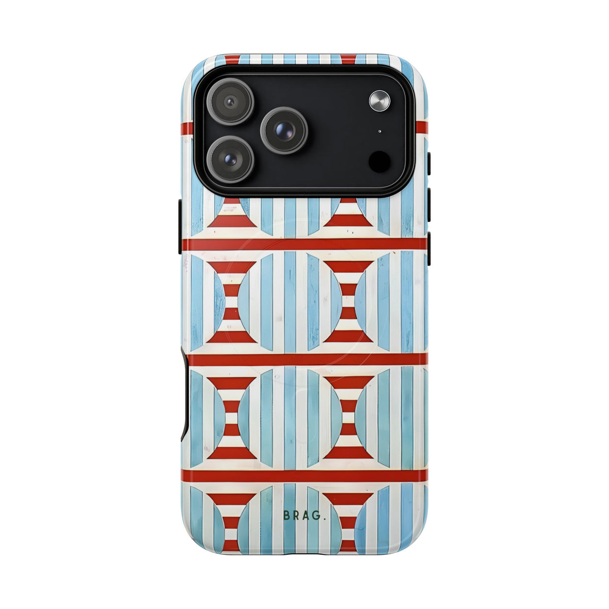 Riviera Stripe MagSafe Tough Phone Case — Magnetic Protective Cover