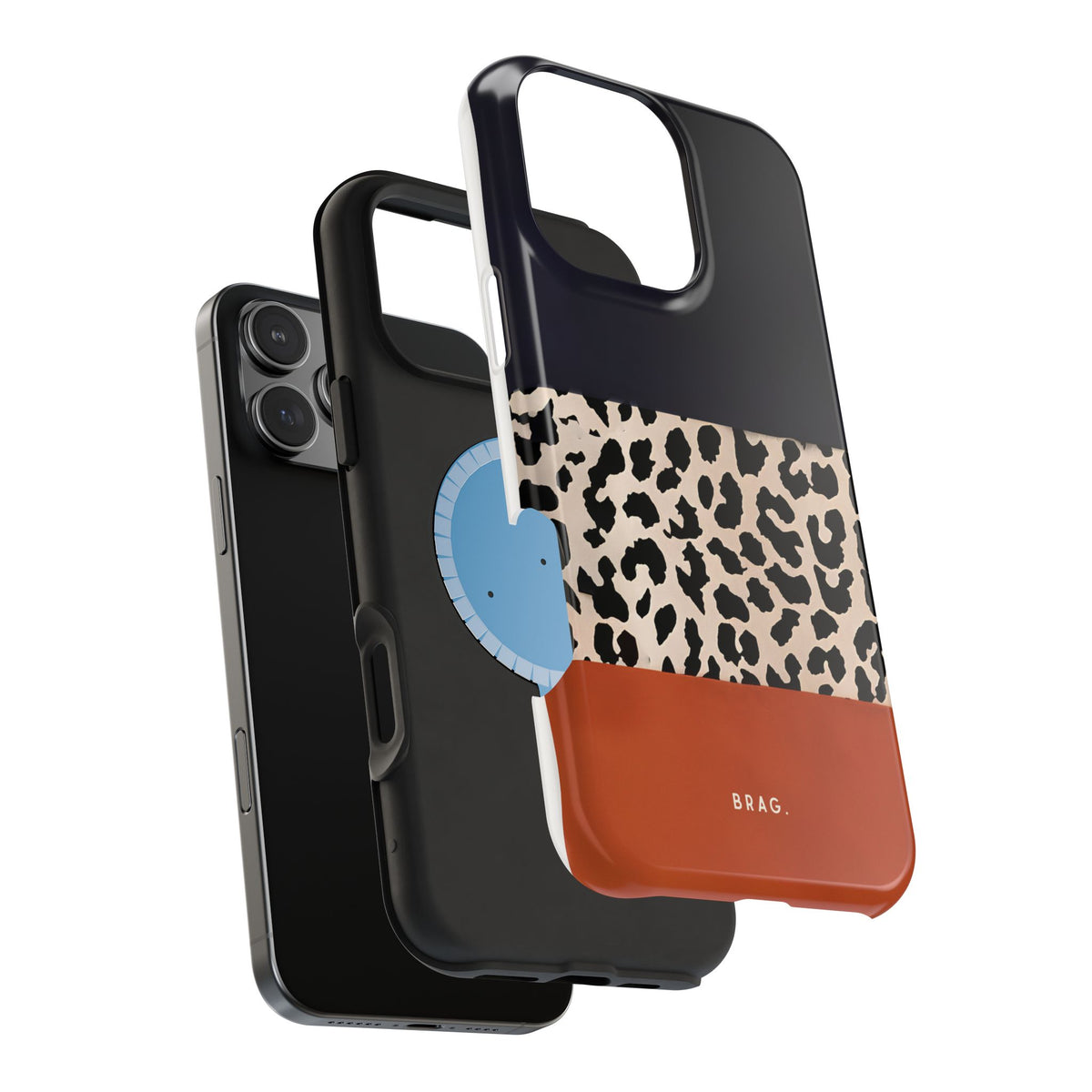 Leopard Block Magnetic Impact-Resistant Phone Case