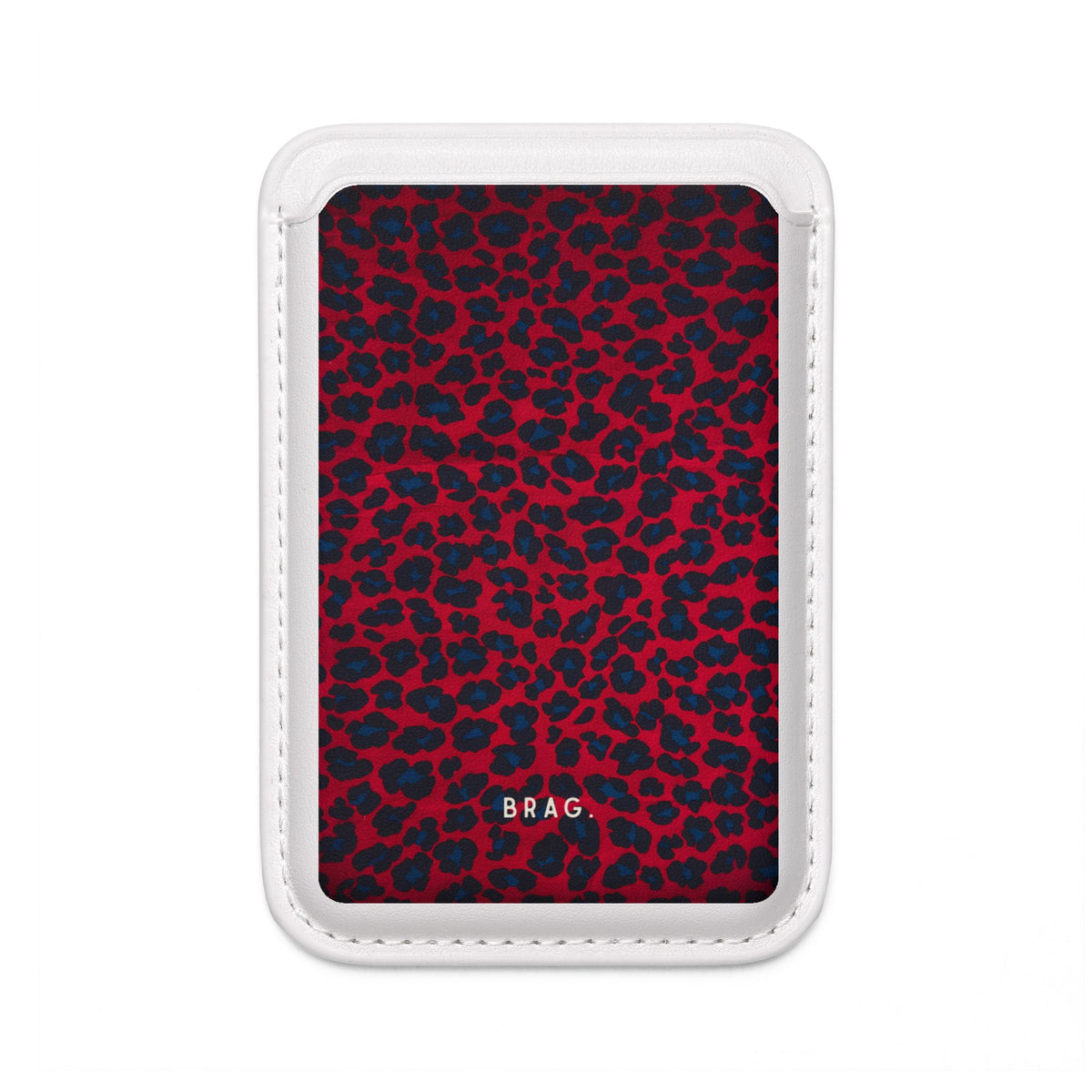 Red Flag MagSafe Vegan Wallet — Slim Phone Card Holder
