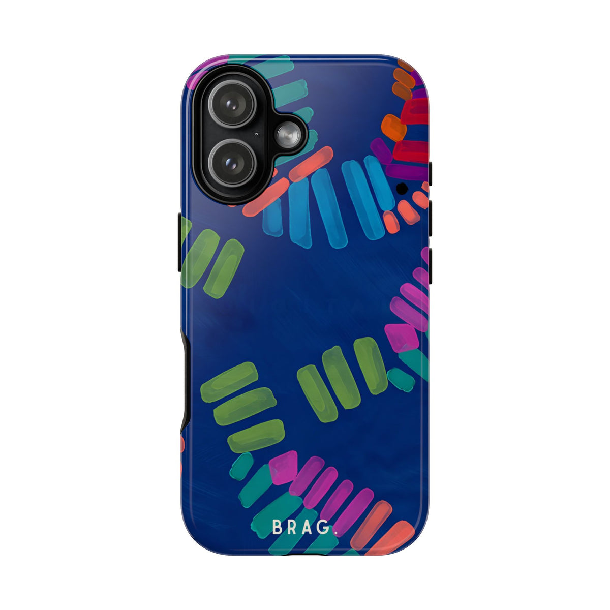 Blue Palm Tough Phone Case – Shockproof Protective iPhone Cover