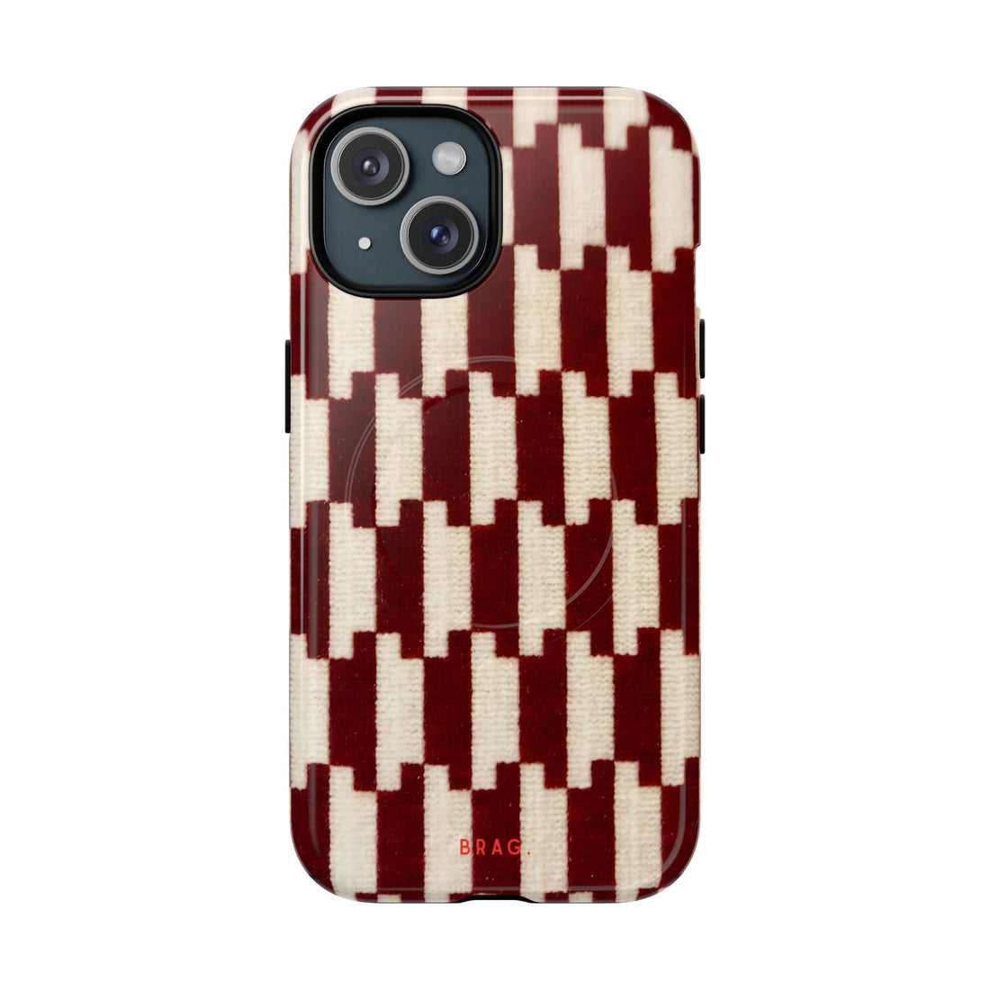 Wine & Cream MagSafe Tough Phone Case — Magnetic Protective Cover