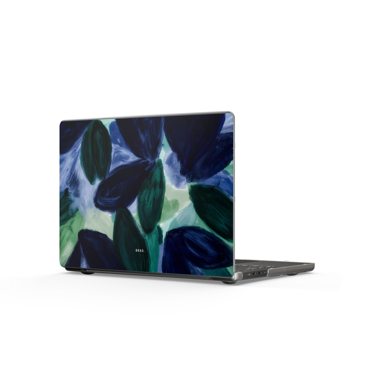 Indigo Garden Matte MacBook Case — Slim Protective Laptop Cover