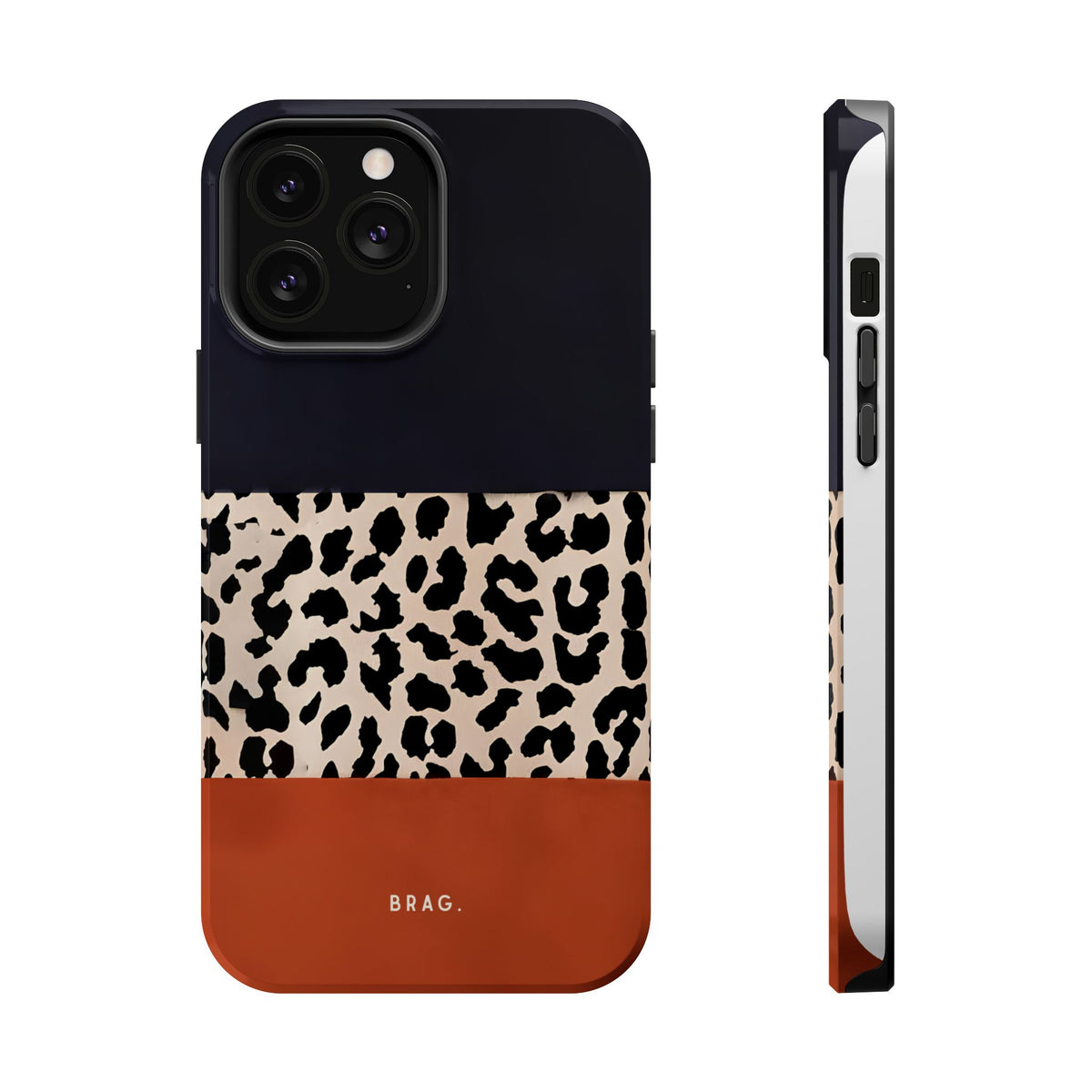Leopard Block Magnetic Impact-Resistant Phone Case