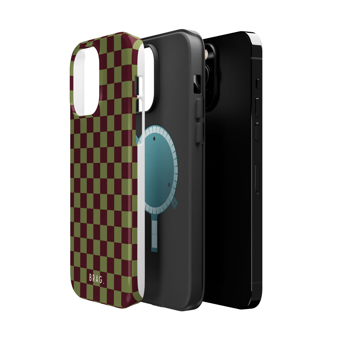 Lucky Check Magnetic Impact-Resistant Phone Case