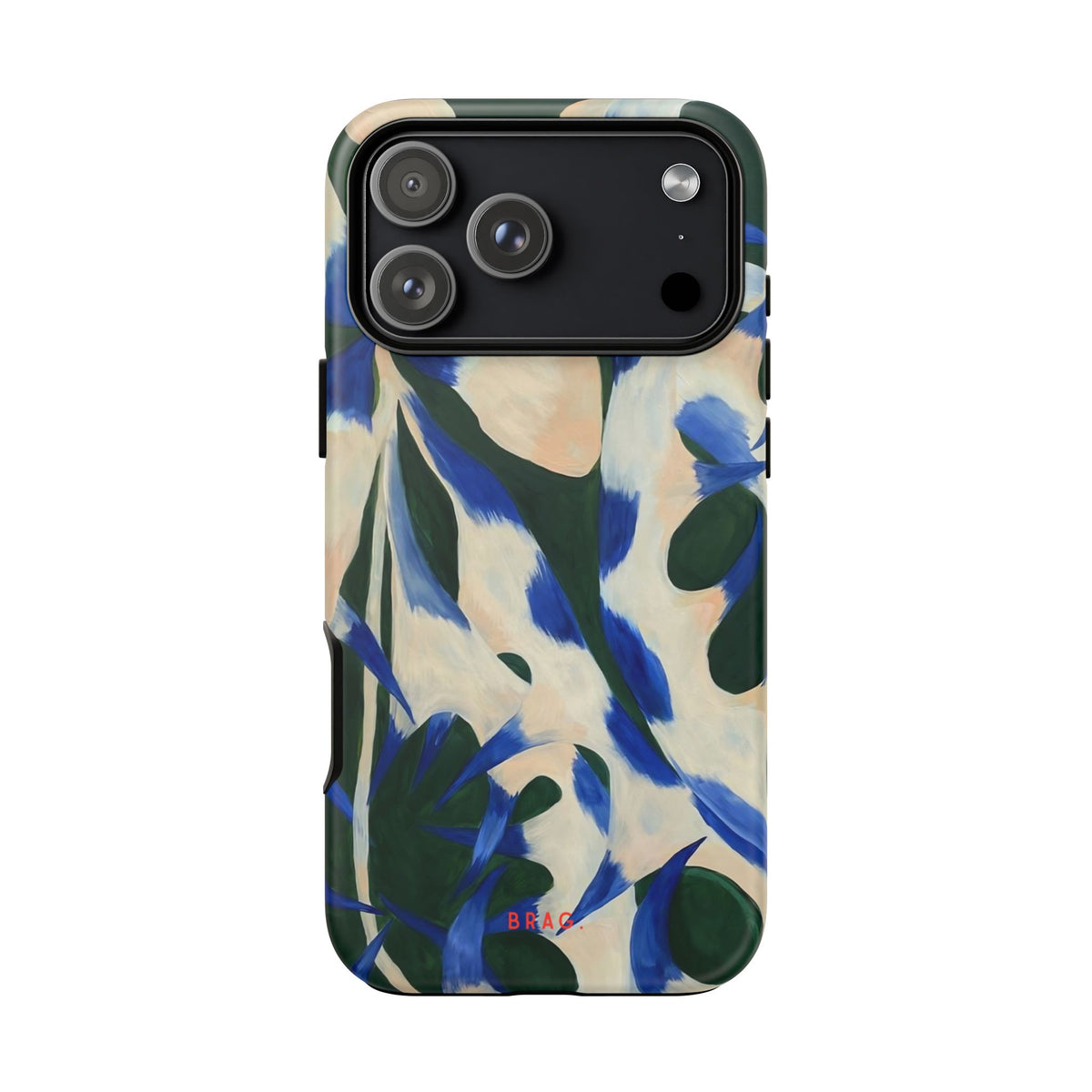 Blue Garden Tough Phone Case – Shockproof Protective iPhone Cover
