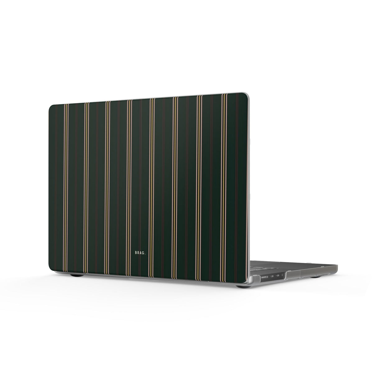 Vintage Pinstripe Matte MacBook Case — Slim Protective Laptop Cover