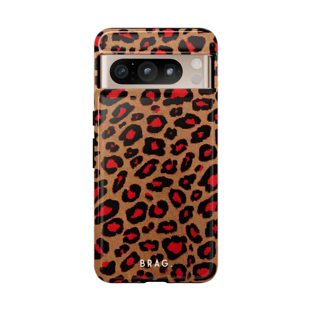 Fire Leo Leopard Tough Phone Case – Shockproof Protective iPhone Cover