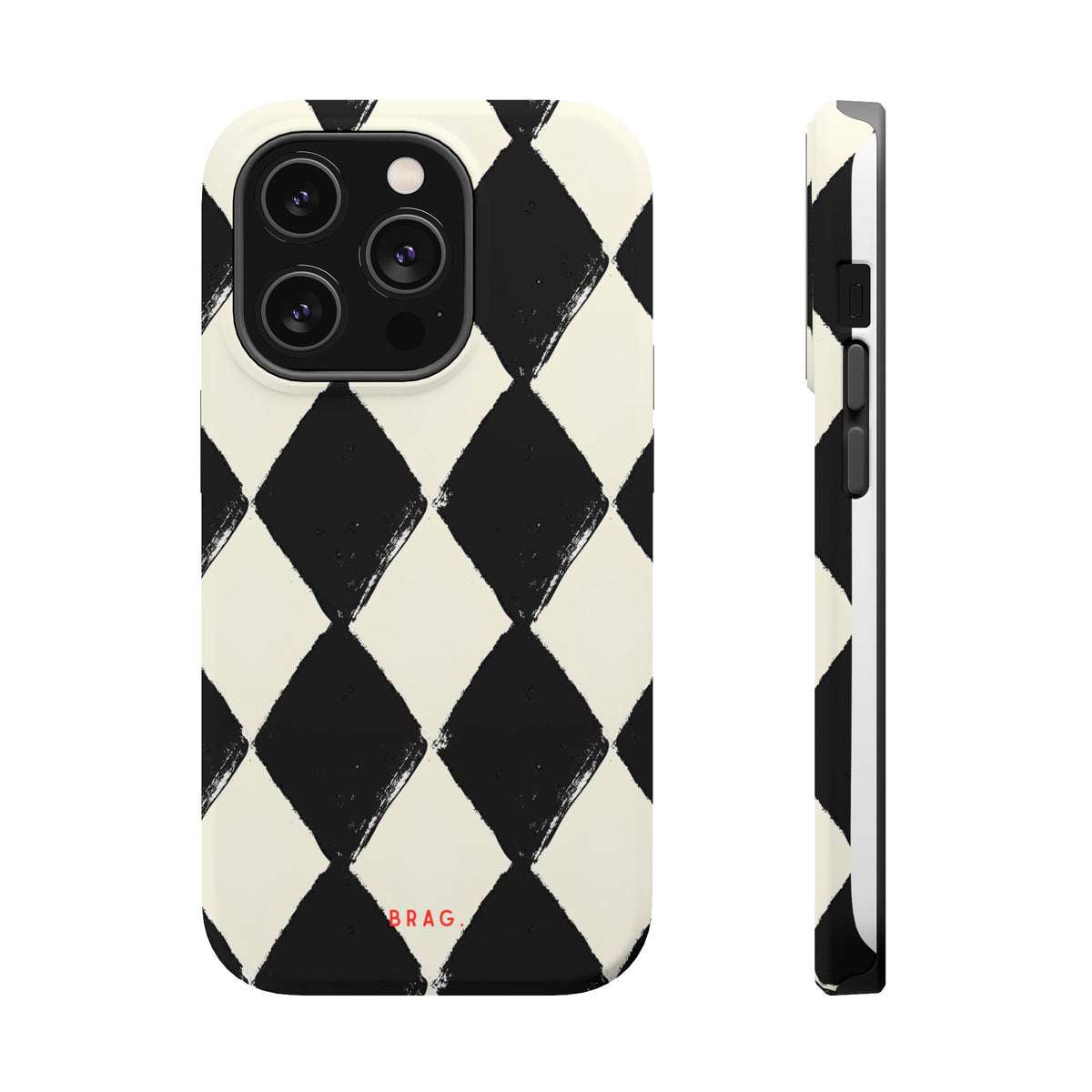 Ivory Harlequin Magnetic Impact-Resistant Phone Case