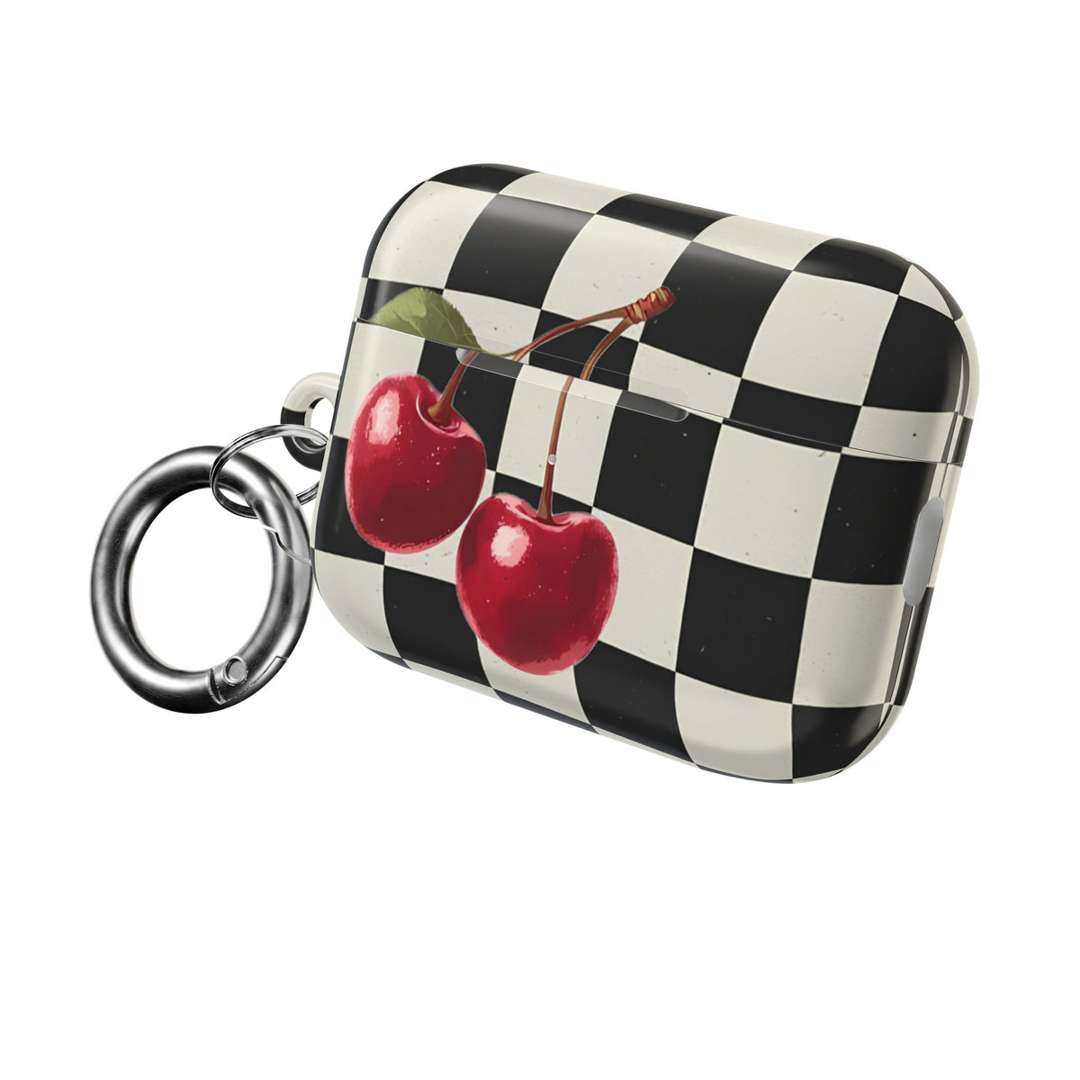 Cherry Check AirPod Case – Slim Protective Charging Case