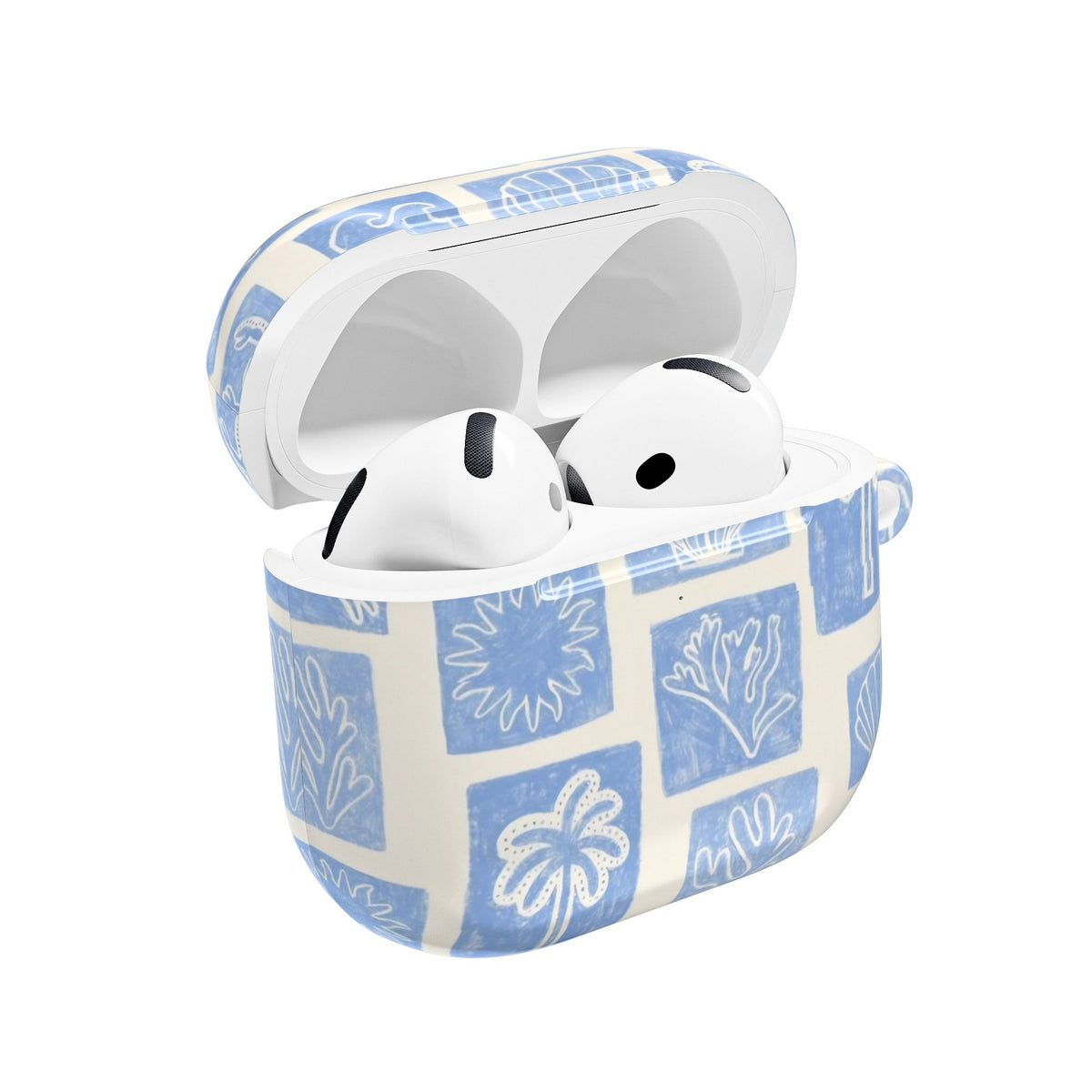 Azure Tiles AirPod Case – Slim Protective Charging Case