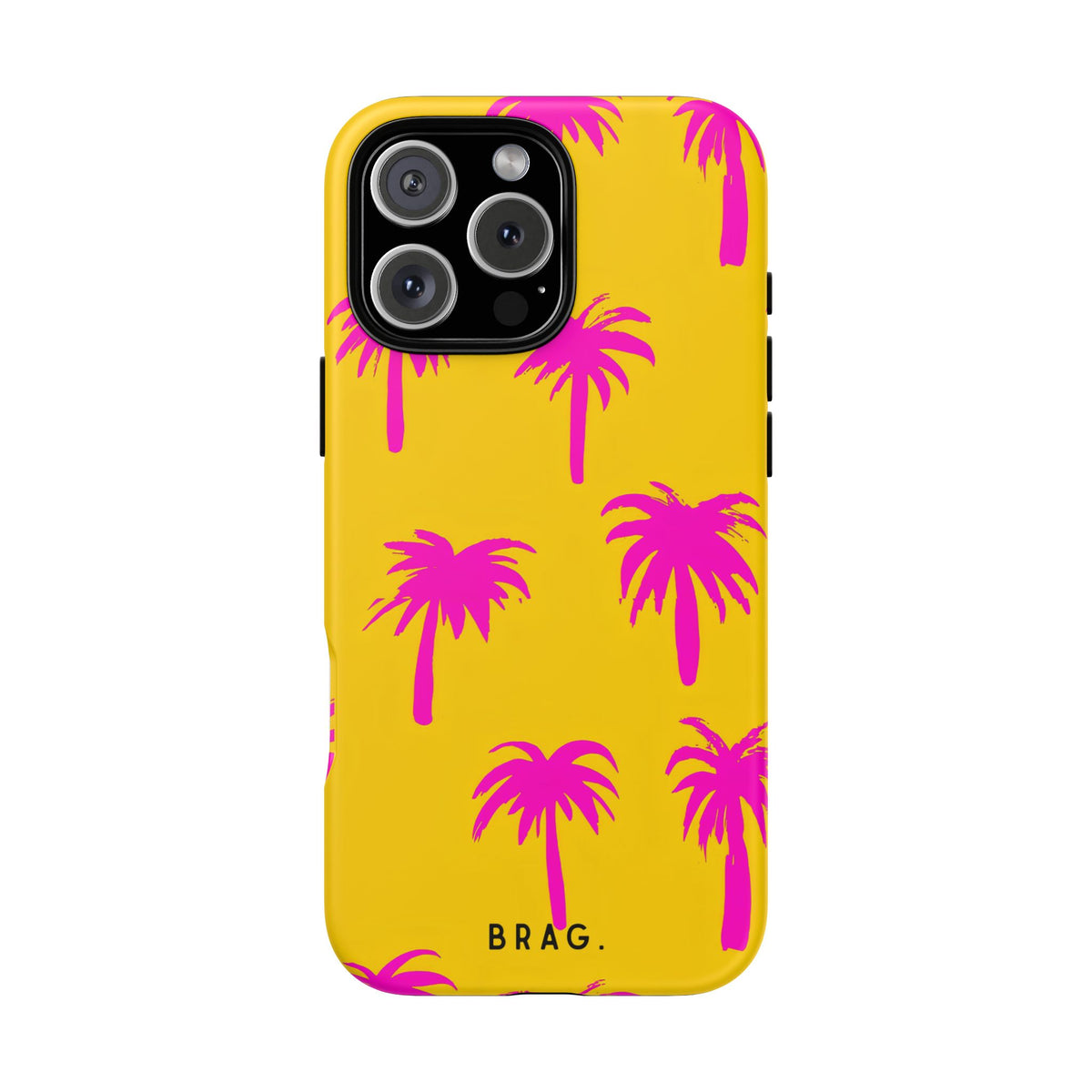 Pink Palms Tough Phone Case – Shockproof Protective iPhone Cover