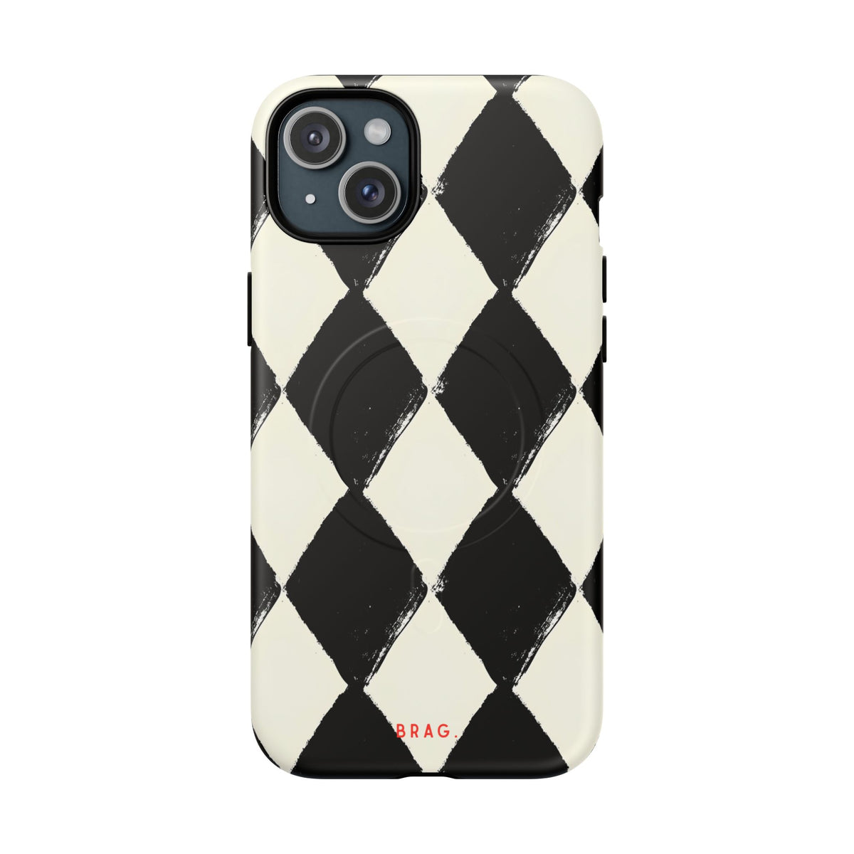 Ivory Harlequin MagSafe Tough Phone Case — Magnetic Protective Cover