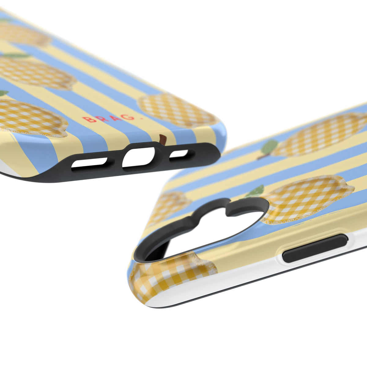 Lemon checks Magnetic Impact-Resistant Phone Case