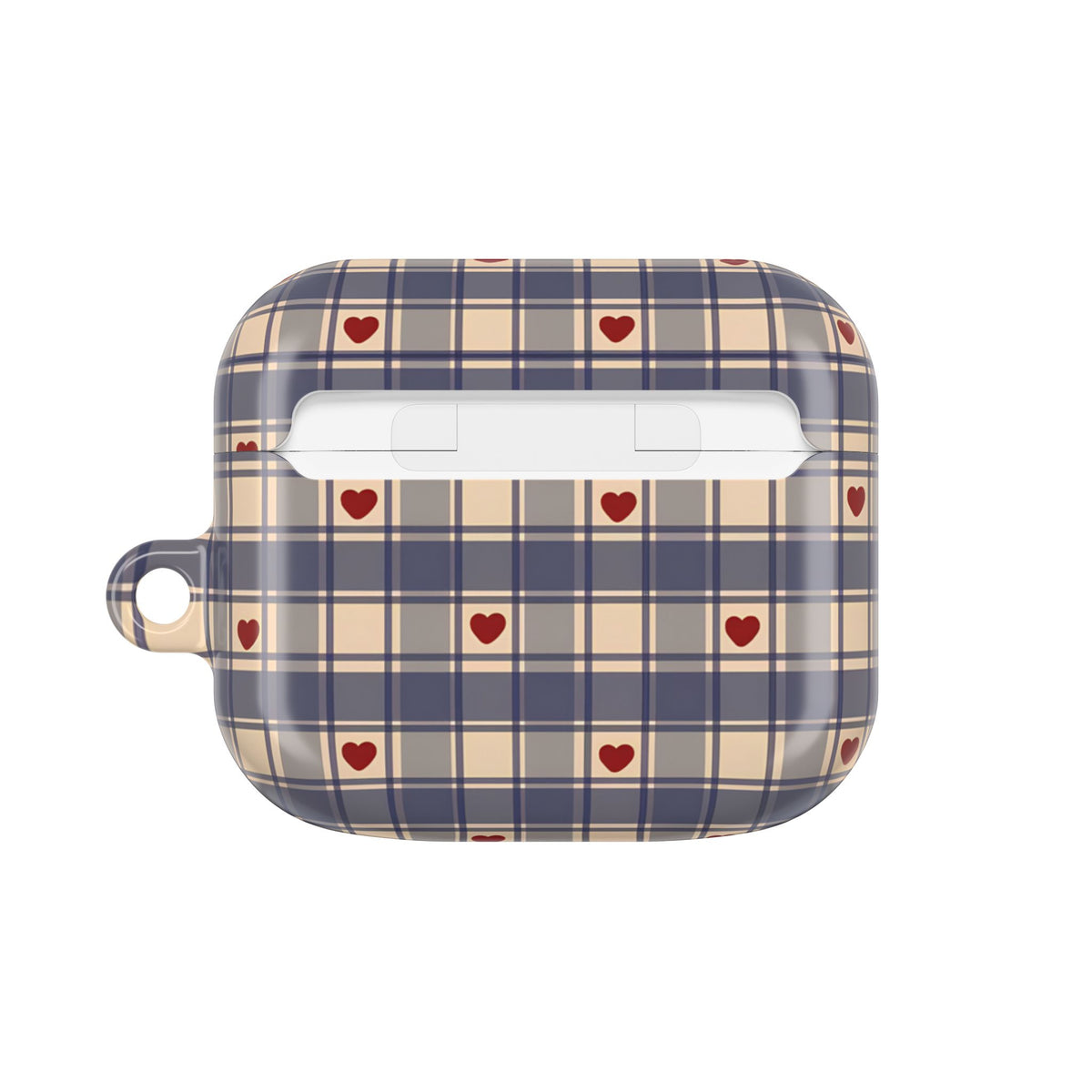 Heart Plaid AirPod Case – Slim Protective Charging Case