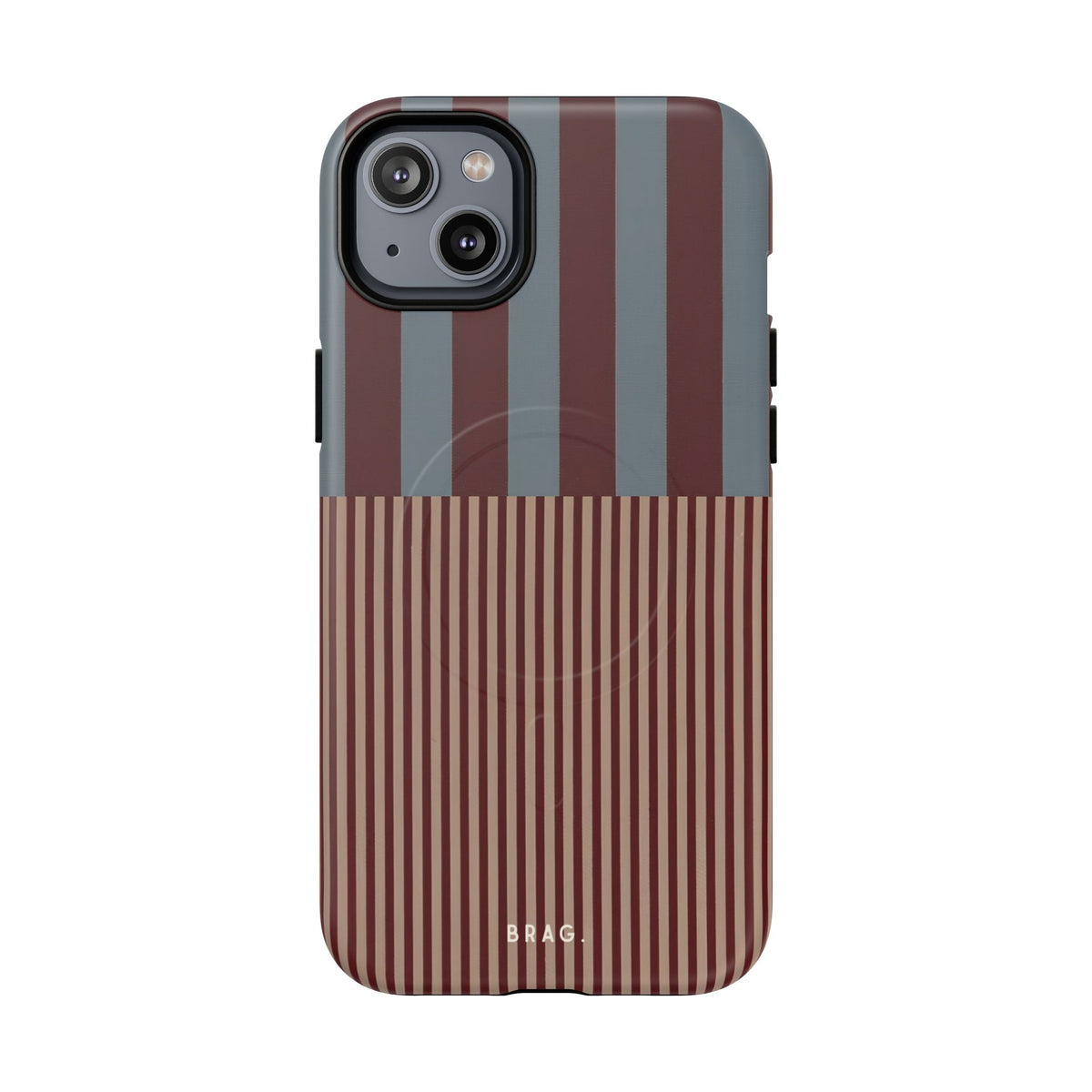 Candy Stripe MagSafe Tough Phone Case — Magnetic Protective Cover