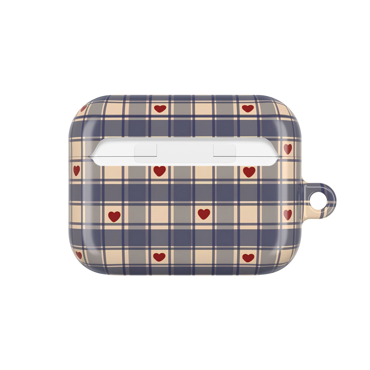 Heart Plaid AirPod Case – Slim Protective Charging Case