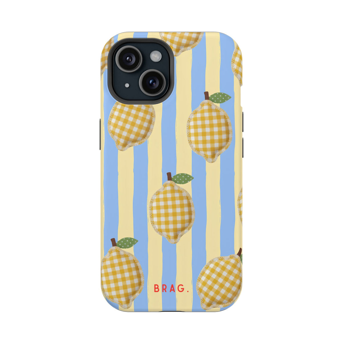 Lemon checks Magnetic Impact-Resistant Phone Case