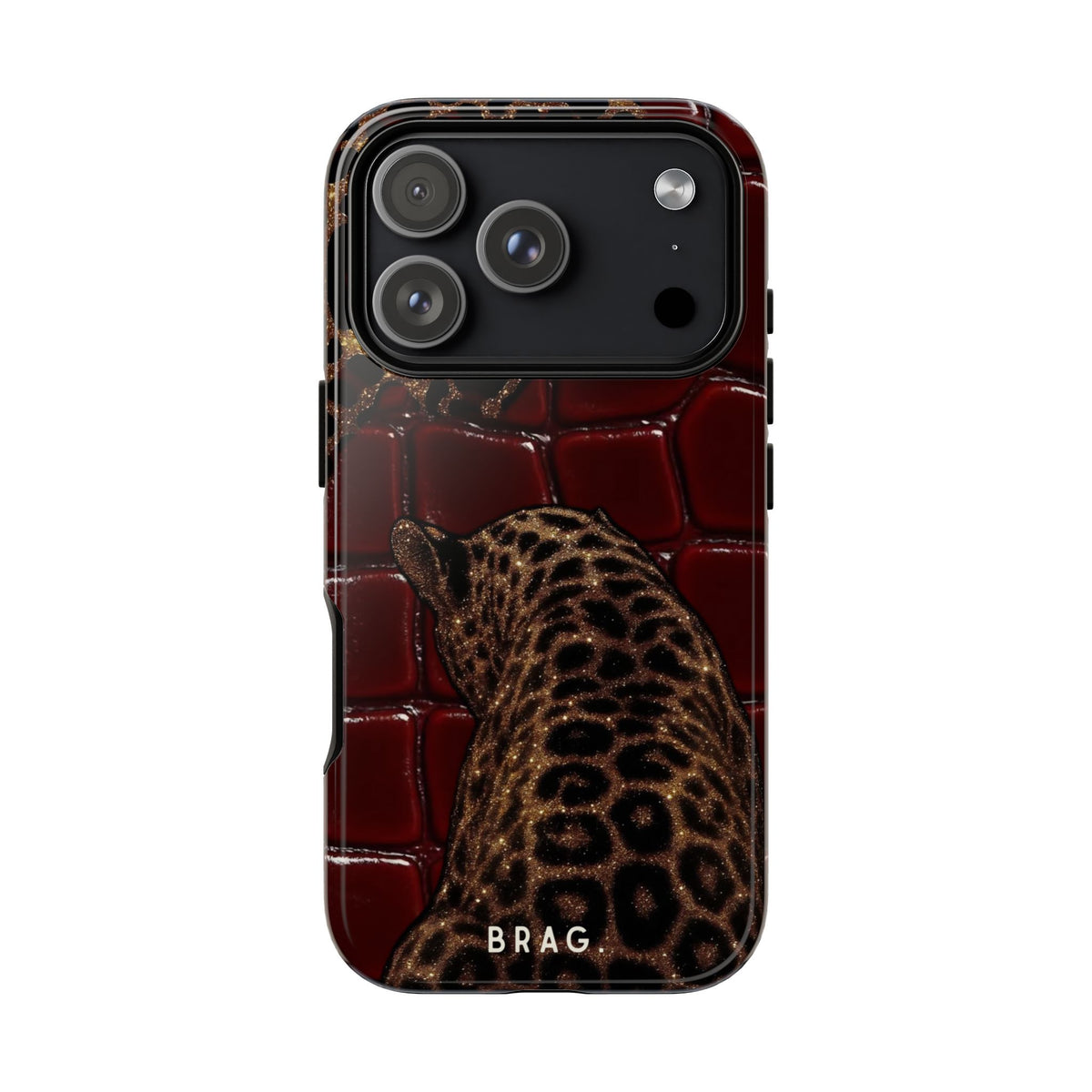 Leopard Lounge Tough Phone Case – Shockproof Protective iPhone Cover