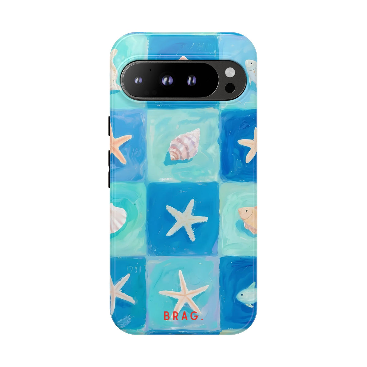 Saltwater Tiles Tough Phone Case – Shockproof Protective iPhone Cover