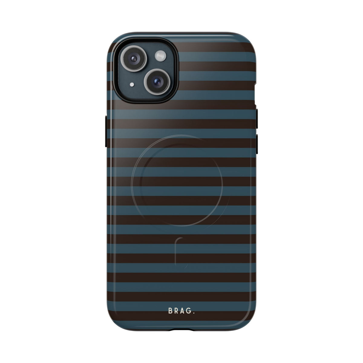 Seaside Stripe MagSafe Tough Phone Case — Magnetic Protective Cover