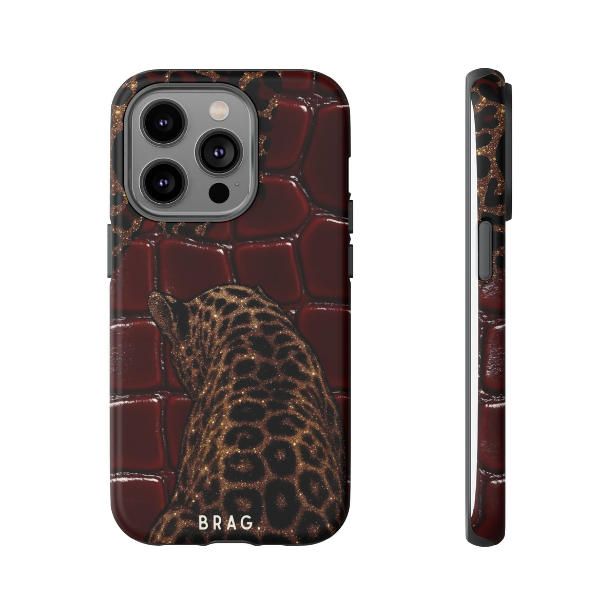 Leopard Lounge Tough Phone Case – Shockproof Protective iPhone Cover