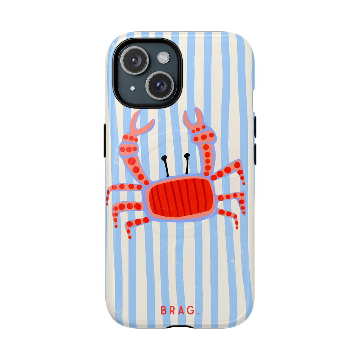 Azure Crab MagSafe Tough Phone Case — Magnetic Protective Cover