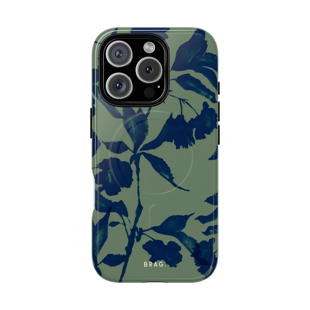 Sage Bloom MagSafe Tough Phone Case — Magnetic Protective Cover