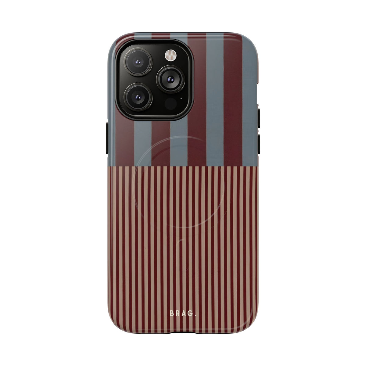 Candy Stripe MagSafe Tough Phone Case — Magnetic Protective Cover