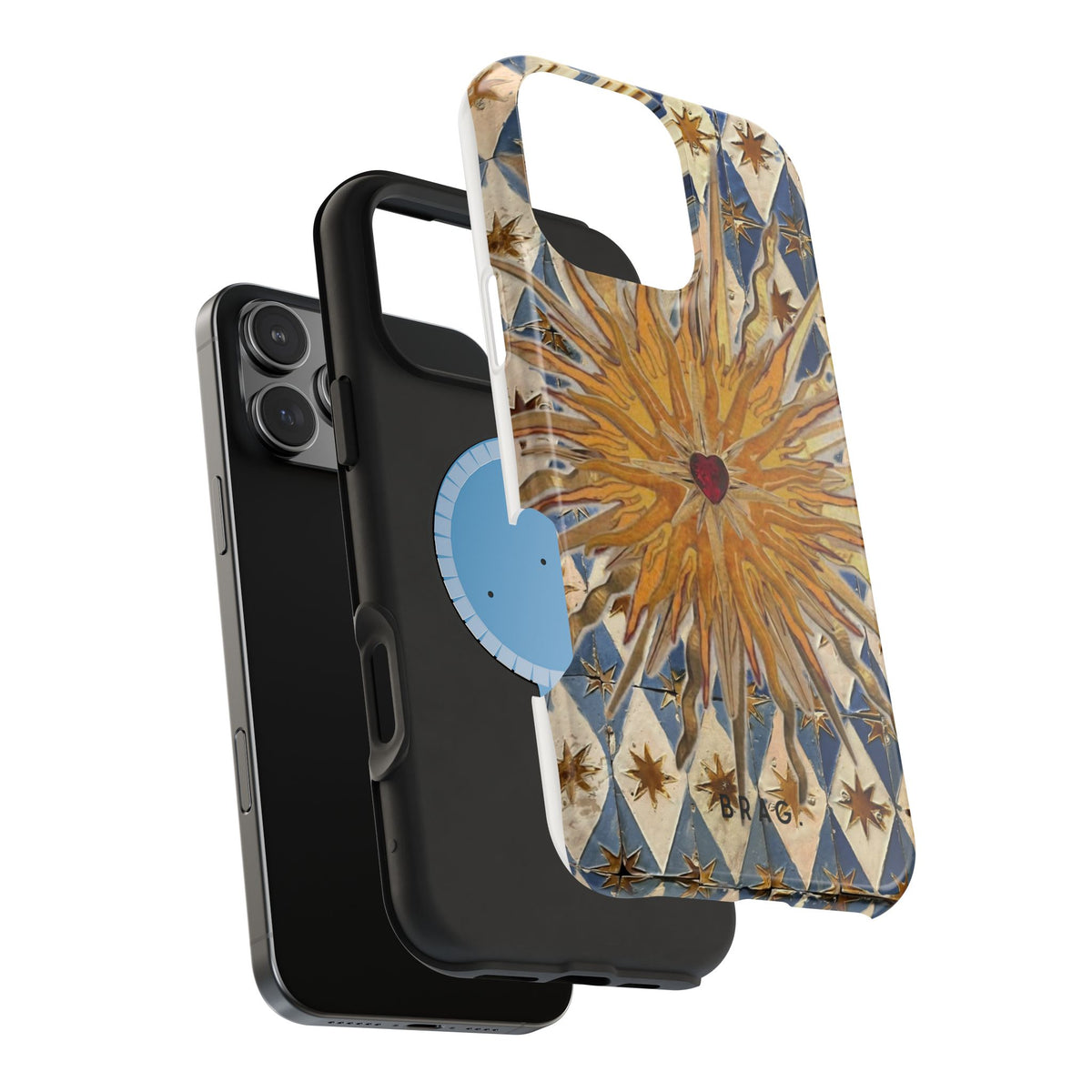 Fortune Heart Magnetic Impact-Resistant Phone Case