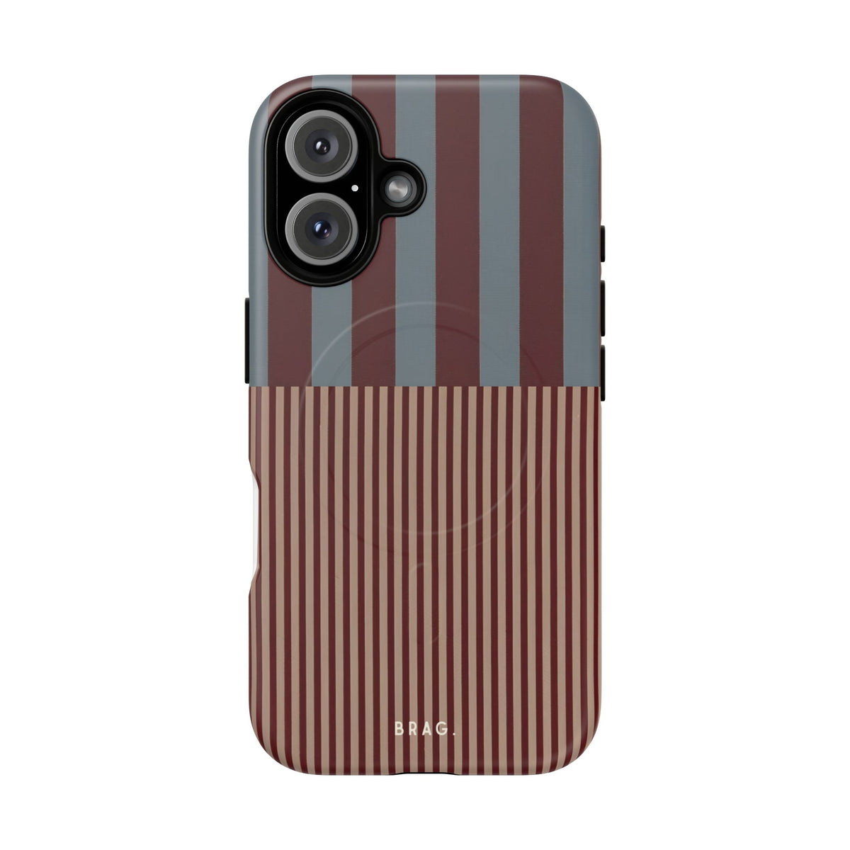 Candy Stripe MagSafe Tough Phone Case — Magnetic Protective Cover