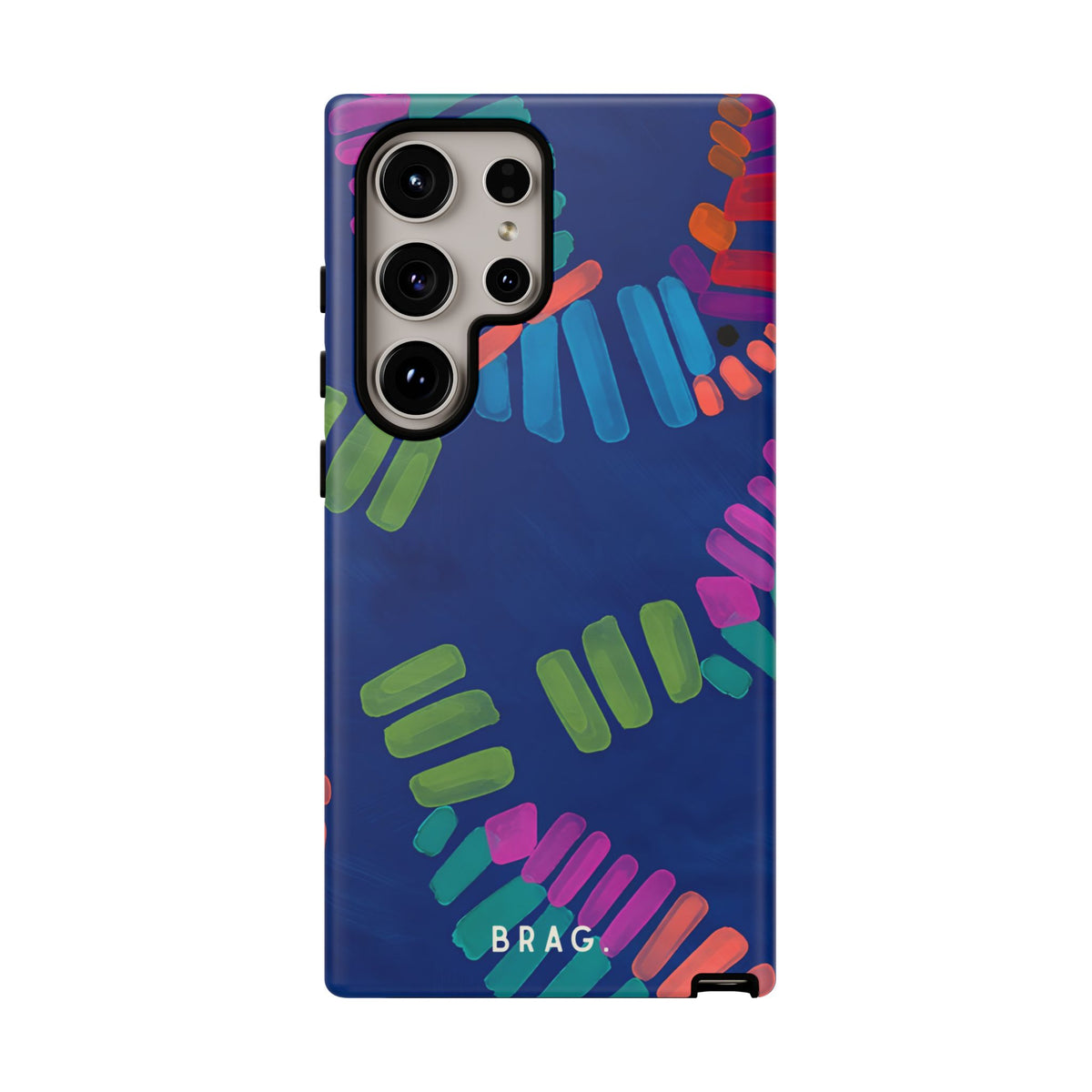Blue Palm Tough Phone Case – Shockproof Protective iPhone Cover