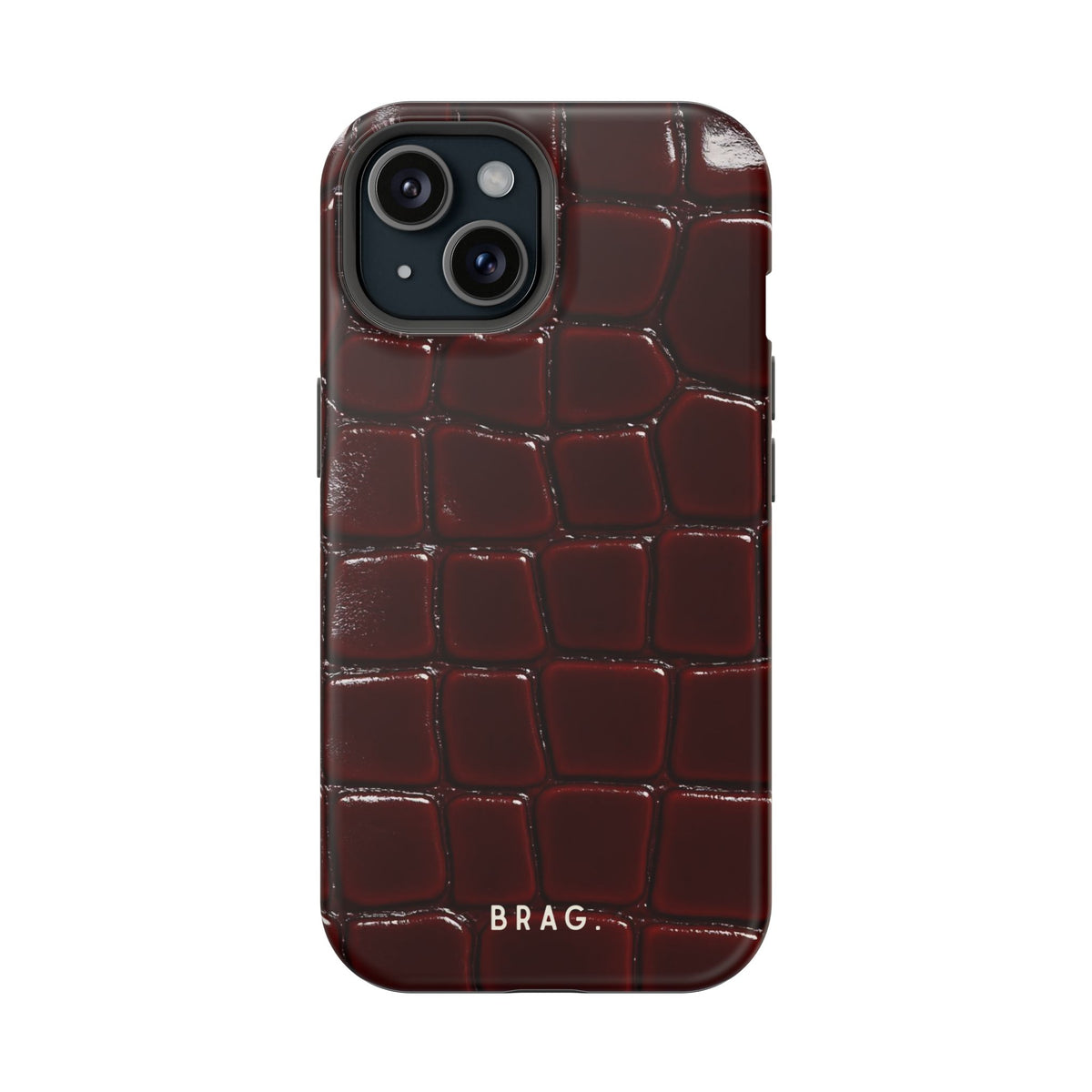 Cherry Leather Magnetic Impact-Resistant Phone Case
