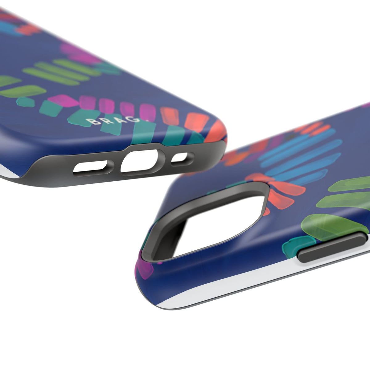Blue Palm Magnetic Impact-Resistant Phone Case